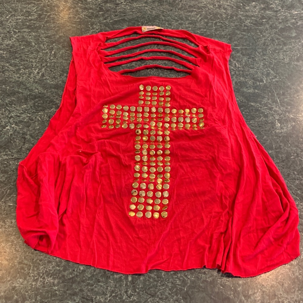 Tmani Backless Shirt Tank Top Size Medium